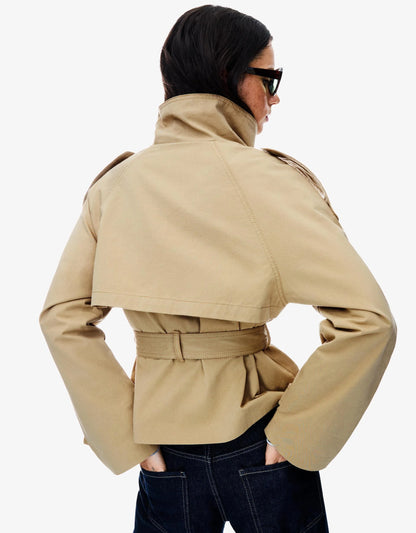 Viral Short trench jacket