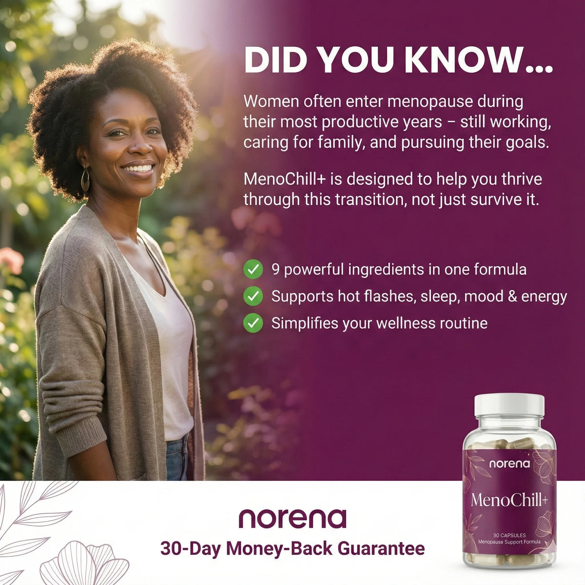 Norena™ MenoChill+ Capsules